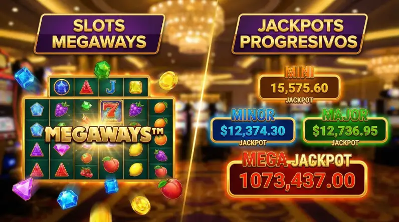 Megaways y Jackpots en GanaWin